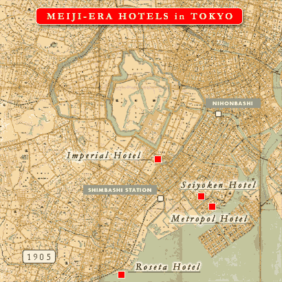 Map: Hotels (Meiji)