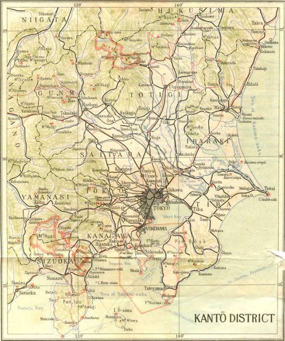 Map: Kanto district