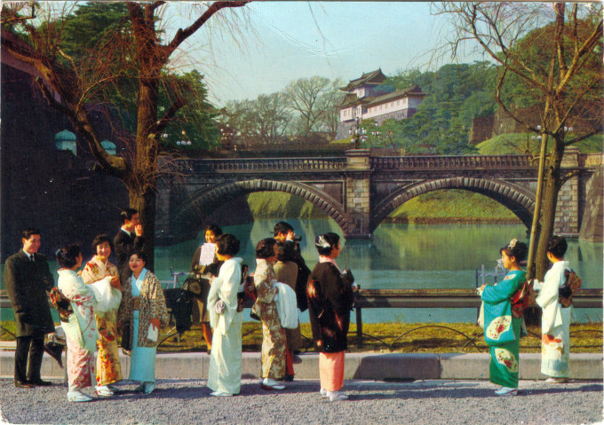 Tourists at the Imperial Palace, c. 1960.