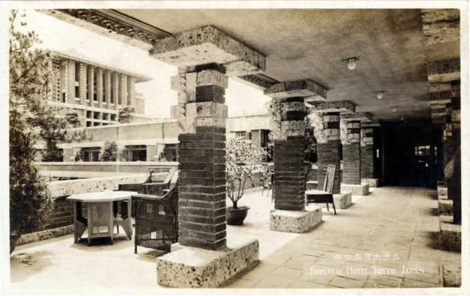 Upper terrace, Imperial Hotel, c. 1930.