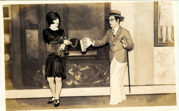 Ginza "modern girl" (mo-ga) and "modern boy" (mo-bo), c. 1930.