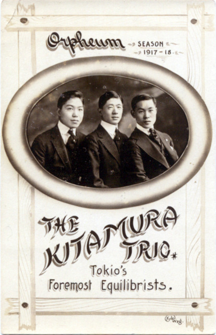 The Kitamura Trio, Tokio's Foremost Equilibrists, 1917.