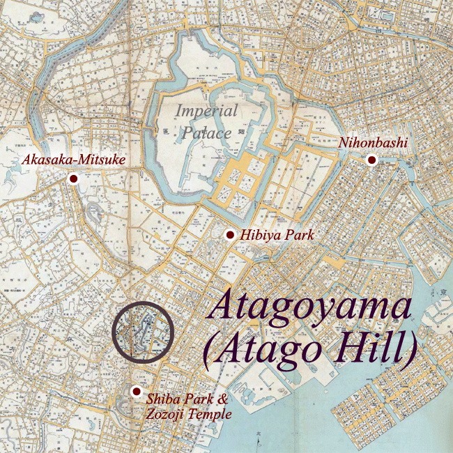 Map: Atago Hill, 1905.