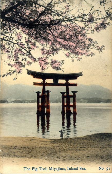 Big Torii, Miyajima, Istukushima, c. 1910.