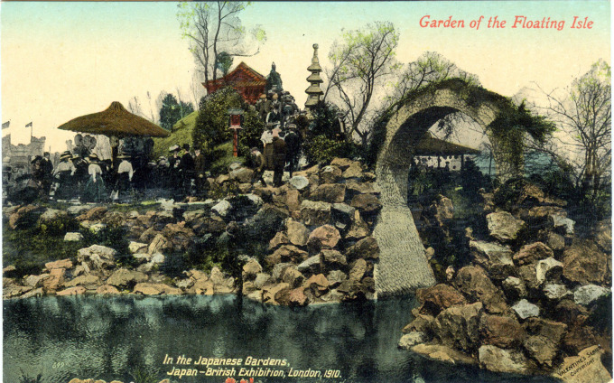 Garden of the Floating Isle, In the Japanese Gardens, Japan-British Exhibition, London, 1910.