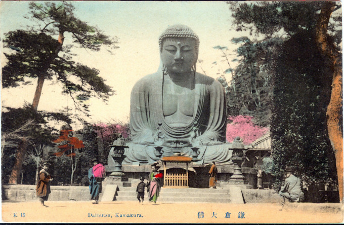 Daibutsu at Kamakura, c. 1910.