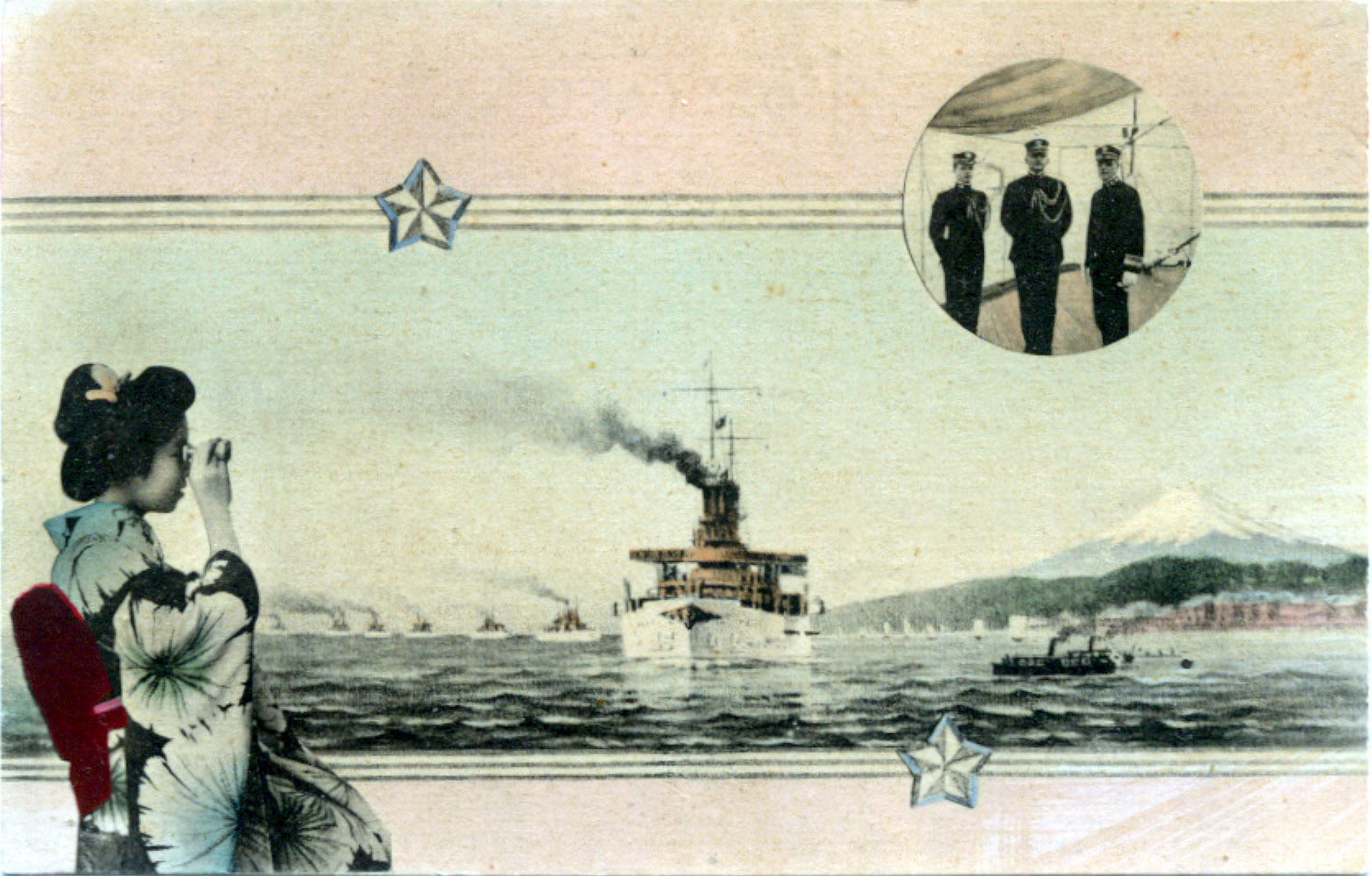 The “Great White Fleet”, at Yokohama, 1908. - Old Tokyo