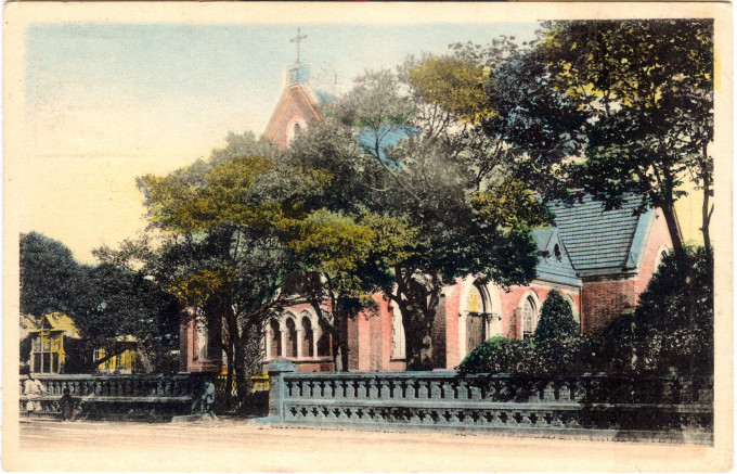 The Anglican Cathedral (Sei ko kwai) in Tokyo, c. 1920.