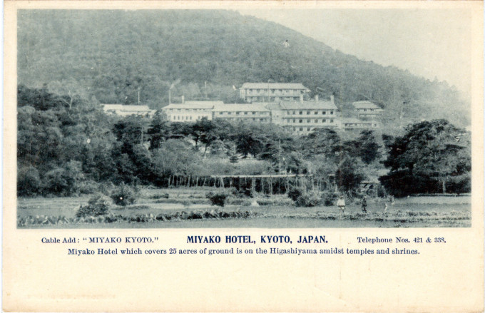 Miyako Hotel, Kyoto, c. 1920.