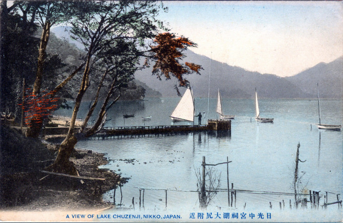 A view of Lake Chuzenji, Nikko, c. 1910.