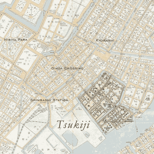 Map: Tsukiji