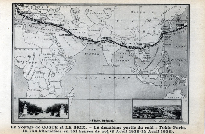 Tokyo-Paris route, 1928.