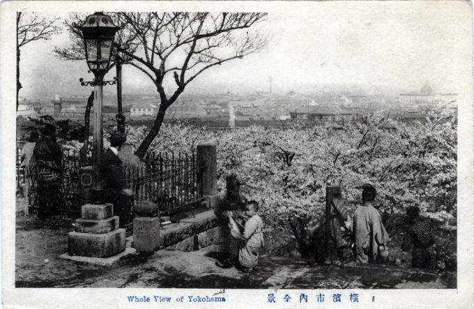 Whole View of Yokohama, c. 1920, from atop the "100 Steps".