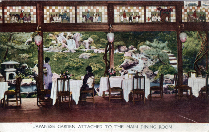 Dining room, Miyako Hotel, c. 1930.