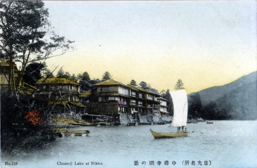 Lake-View Hotel & Chuzenji Lake, Nikko, c. 1910.