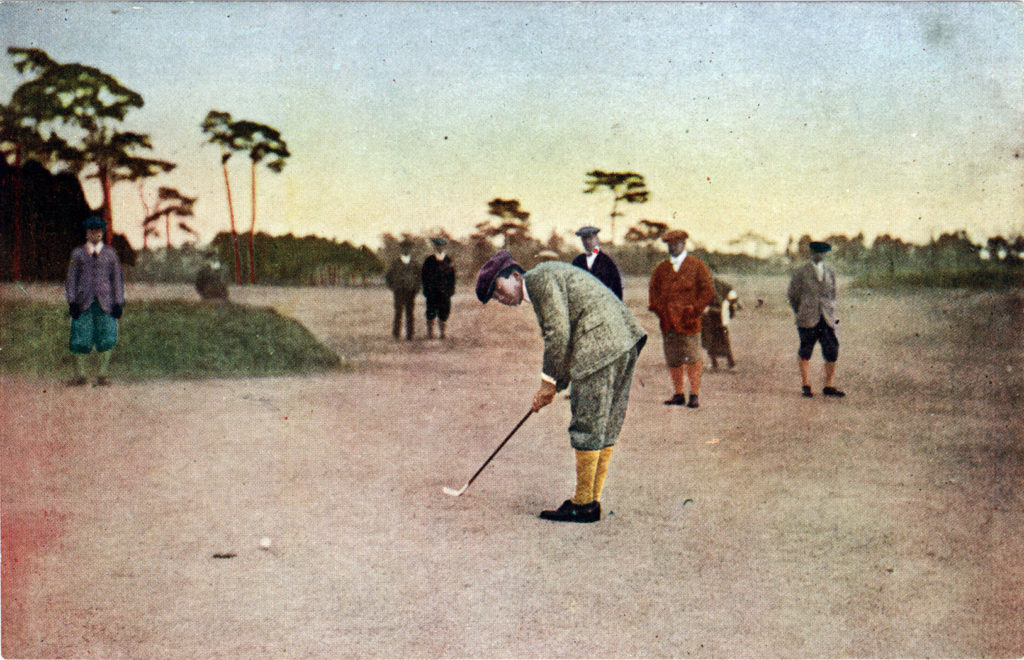 Golfing in Japan, c. 1930.