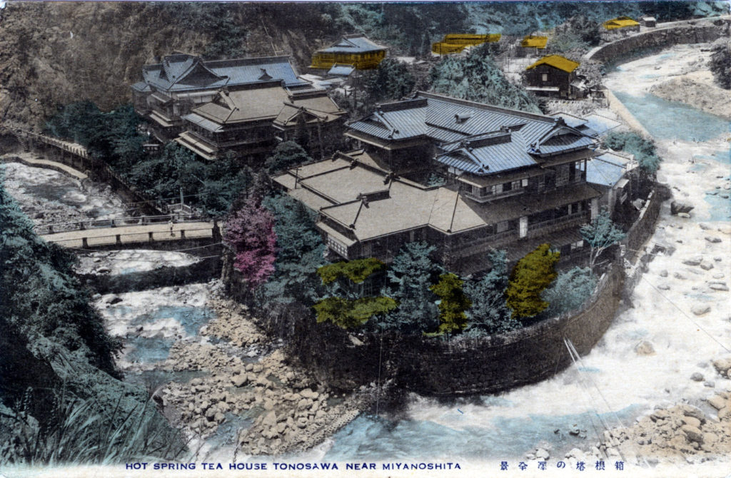 Hot Spring Tea House [at] Tonosawa, near Miyanoshita, c. 1920.