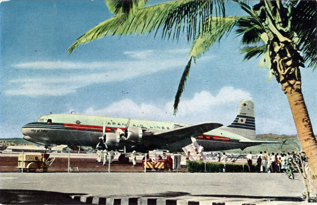 "City of Tokyo" DC-6B (JAL), Honolulu, 1954.