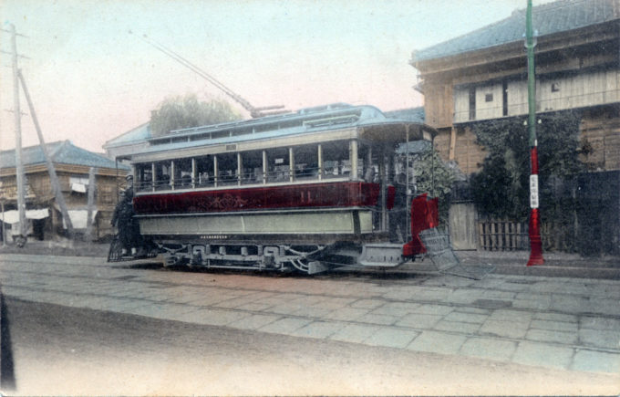 Tokyo streetcar, c. 1910.